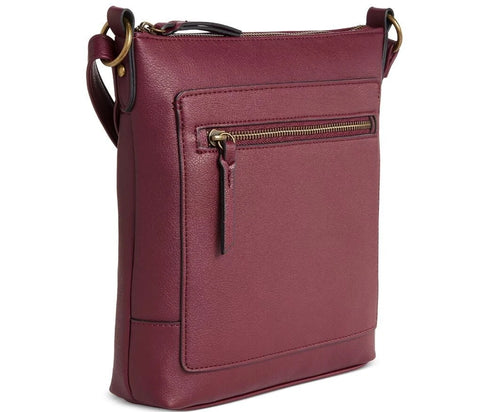 Style & Co Women's Burgundy Hudsonn North South Crossbody Madeira Bag | Style & Co In Lebanon
