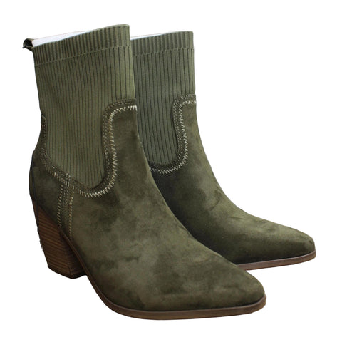 Universal Thread Women's Dark Olive Green Kinley Ankle Boots| Universal Thread In Lebanon