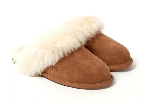 UGG Women's Camel Fur Iside W Scuff Sis Slippers | UGG In Lebanon