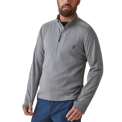 Bass Outdoor Men's Grey Blaze  1/2-Zip Pullover Sweatshirt   |Bass Outdoor in Lebanon