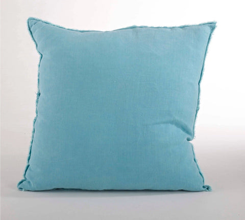 Saro Lifestyle Fringed Linen Decorative Pillow, 20" x 20" | Saro Lifestyle In Lebanon
