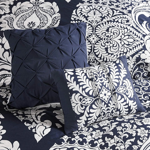 Madison Park Indigo Vienna 6-Piece Duvet Cover Set, Full/Queen Bedding | Madison Park In Lebanon