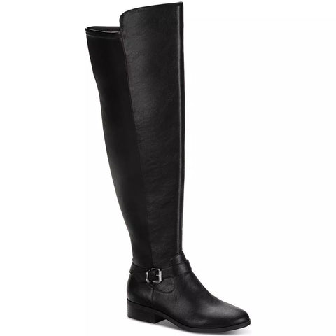 Style&Co Women's Black Charlaa Leather Over-The-Knee Boots |Style&Co In Lebanon