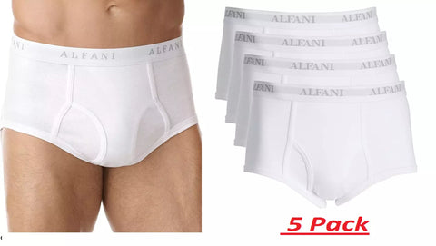Alfani Men's White Bottom Underwear 5 Packs| Alfani In Lebanon