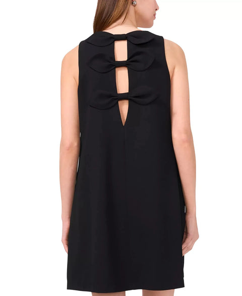 CeCe Women's Black Sleeveless Cutout Bow Sheath Dress | CeCe In Lebanon