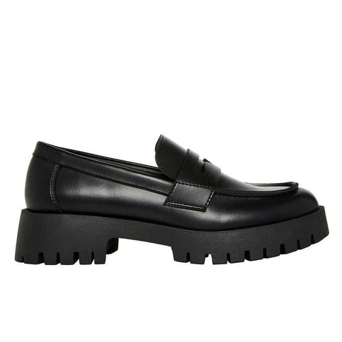 Steve Madden Women's Black Course Lug Loafer Shoes | Steve Madden In Lebanon