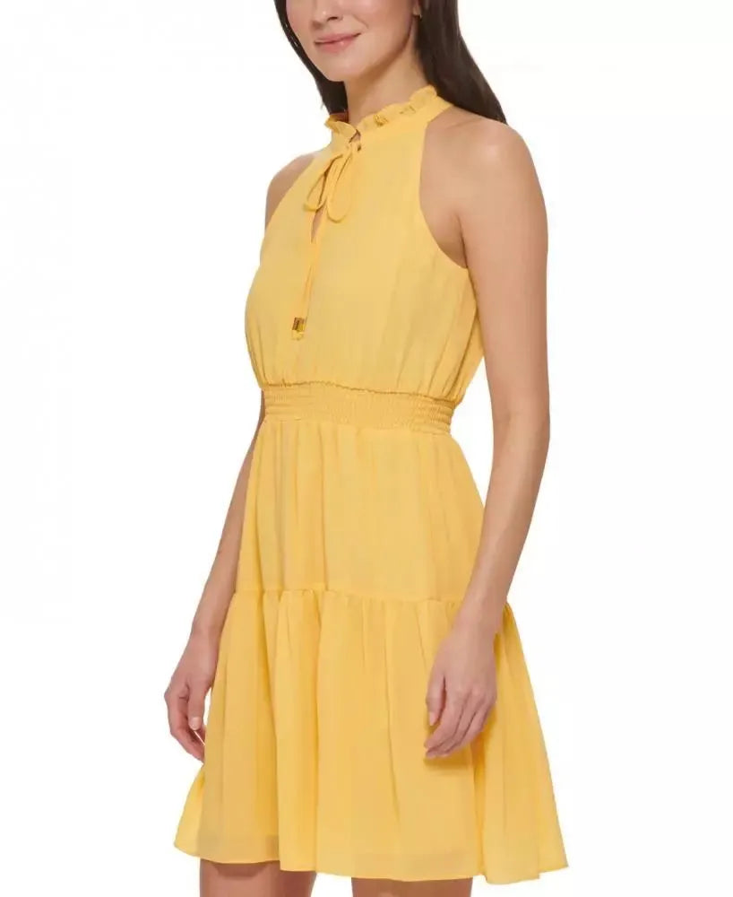 Vince Camuto Women's Yellow  Sleeveless Dress | Vince in Lebanon