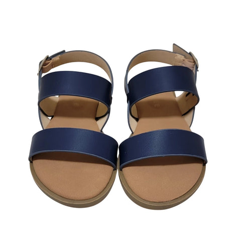 Journee Collection Women's Navy Lavine  Multi Strap Sandals | Journee Collection  in Lebanon