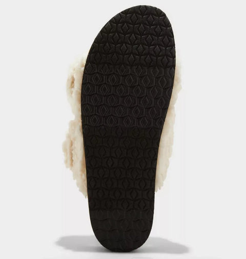 Auden Women's Cream Jane Two Band Buckle Slide Slippers | Auden In Lebanon