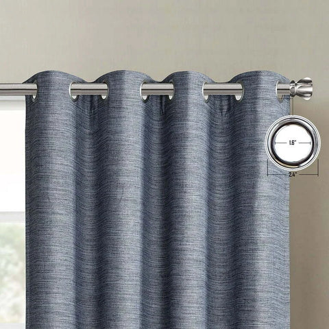 Sunblk Navy Blue Total Blackout Curtains 132.1cm x 213.4cm 2 Panels | Sunblk In Lebanon