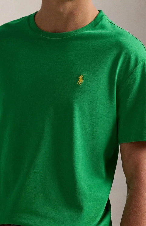 Polo Ralph Lauren Men's Green Crewneck T-Shirt |Polo Ralph Lauren  in Lebanon