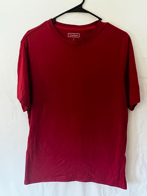 Club Room Men's Dark Red Pajama T-Shirt ABF508(od39,50,ma37,me7,6,10)