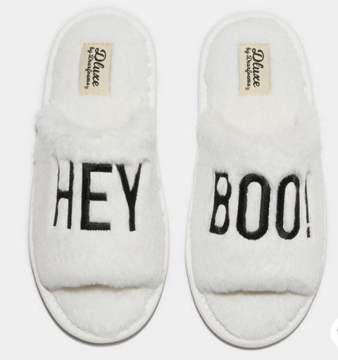 Dluxe By Dearfoams Women's White Halloween Furry Slippers | Dluxe By Dearfoams In Lebanon