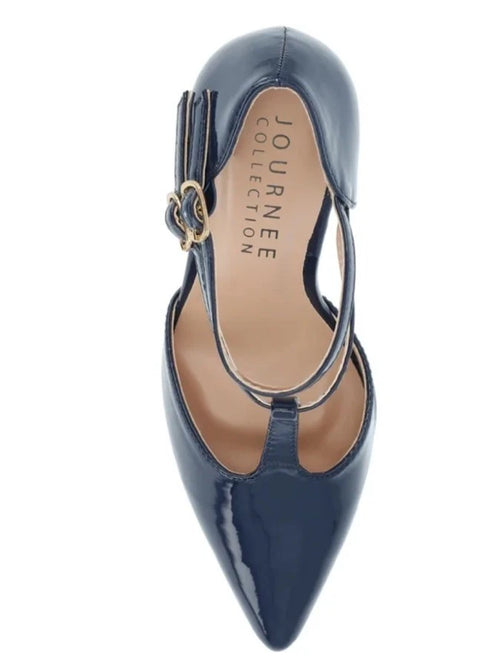 Journee Collection Women's Navy Tru Pointed Toe High Stiletto Pumps Heels | Journee Collection in Lebanon