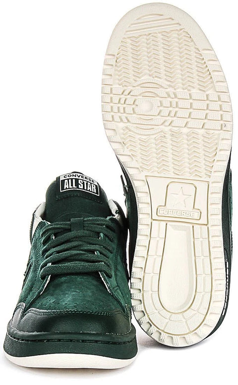 Converse Men's Dark Green Weapon Leather Fresh Skate Sneakers|Converse In Lebanon