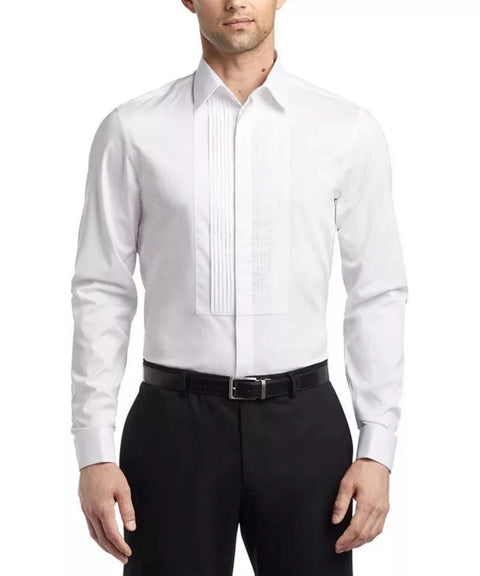 Calvin Klein Men's White Infinite Regular Fit Long Sleeve Dress Shirt|Calvin Klein In Lebanon