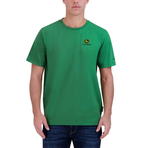 John Deere Men’s Green Graphic Short Sleeve Cotton Regular Fit T-Shirt |John Deere In Lebanon