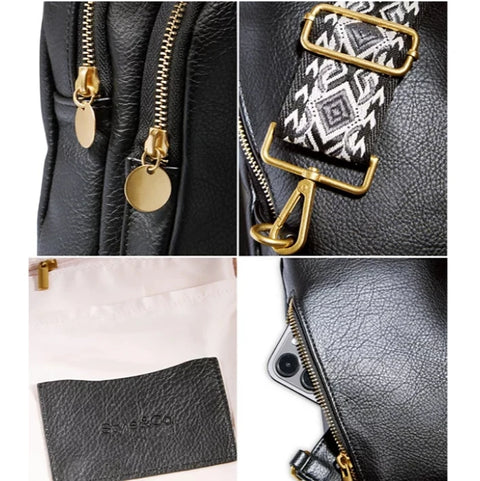 Style & Co Women's Black Webbing Strap Small Sling Bag |Style & Co In Lebanon
