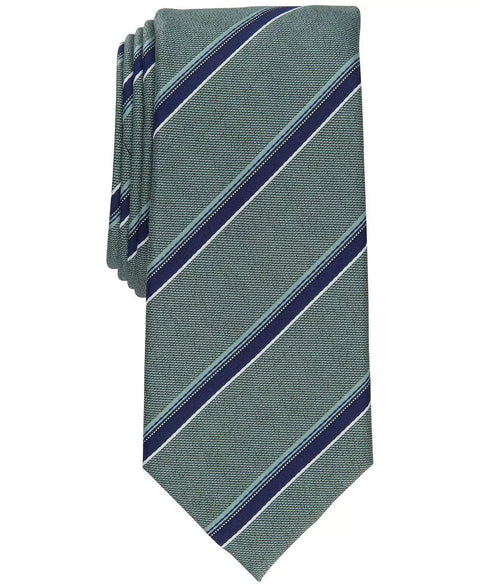 Alfani Mens Slim Stripe Tie Green OS ABL177 SHR