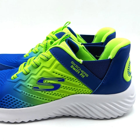 Skechers “Swift Fit” Boy's Green/Blue Cushioned Slip-On Sneakers | Skechers In Lebanon