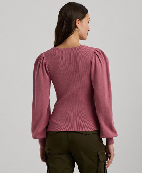 Lauren Ralph Lauren Women's Blush Blouson-Sleeve Sweater | Lauren Ralph Lauren In Lebanon