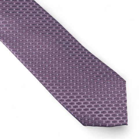 Alfani Men's Purple Moores Geo-Pattern Necktie|Alfani In Lebanon