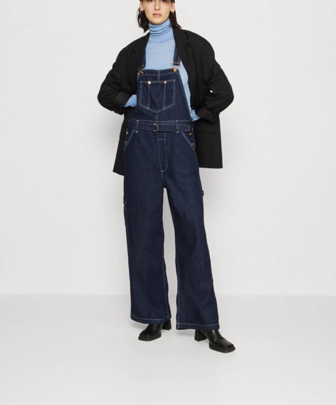 Wrangler Women's Navy Casey Jones Straight Leg Bib Overalls|Wrangler In Lebanon