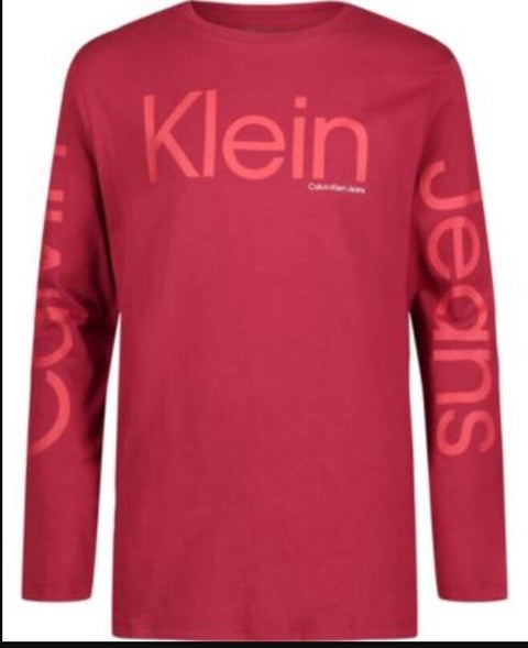 Calvin Klein Boy's Dark Red Sweatshirt ABFK338 shr