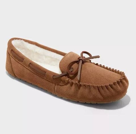 Auden Women's Camel Chestnut Brown Bria Moccasin Slippers | Auden In Lebanon