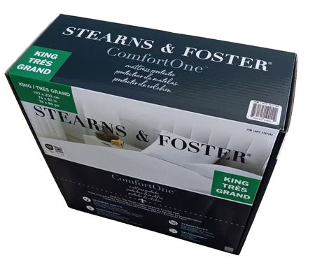 Stearns & Foster White ComfortOne Waterproof Mattress Protector 193X203cm  | Stearns & Foster In Lebanon