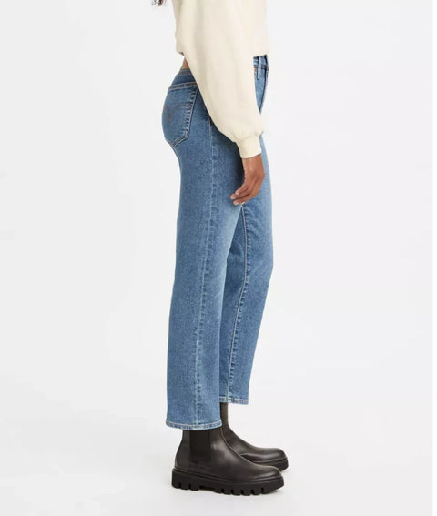 Levi's Women's Blue High Rise Wedgie Straight Cropped Pant |Levi's In Lebanon
