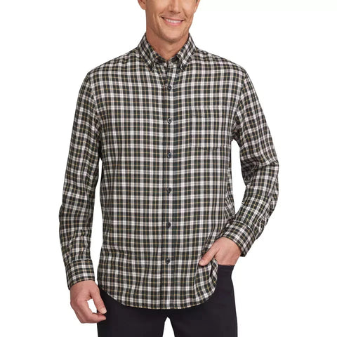 Lands End Men's Multicolor Checkered Long Sleeve Shirt | Lands End In Lebanon