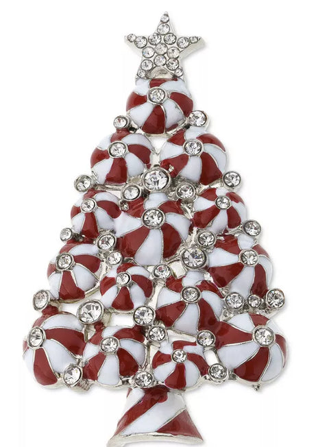 Holiday Lane Silver-Tone  Christmas Tree Brooch Pin  |Holiday Lane In Lebanon