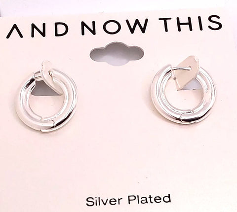 And Now This Women's Silver Hoop Small Earring| And Now This  in Lebanon