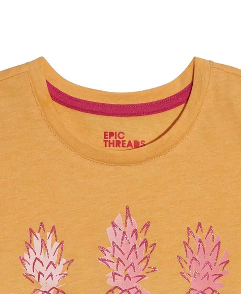 Epic Threads Girl's Light Orange T-Shirt |Epic Threads In Lebanon