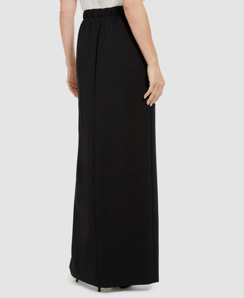 Adrianna Papell Women's Black Long Front Thigh-High Slit Column Skirt | Adrianna Papell In Lebanon