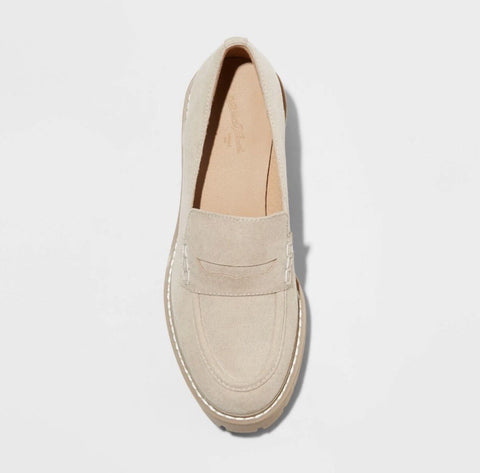 Universal Thread Women's Tan Maisy Loafer Heeled Casual Shoes | Universal Thread In Lebanon