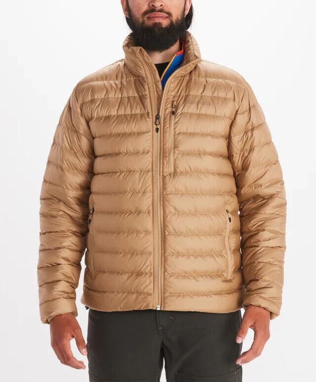 Marmot Men s Beige Puffer Jacket ABF758 shr SuperDokan