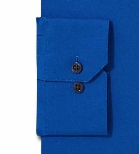 Alfani Men's Royal Blue Solid Slim Fit Dress Shirt | Alfani In Lebanon