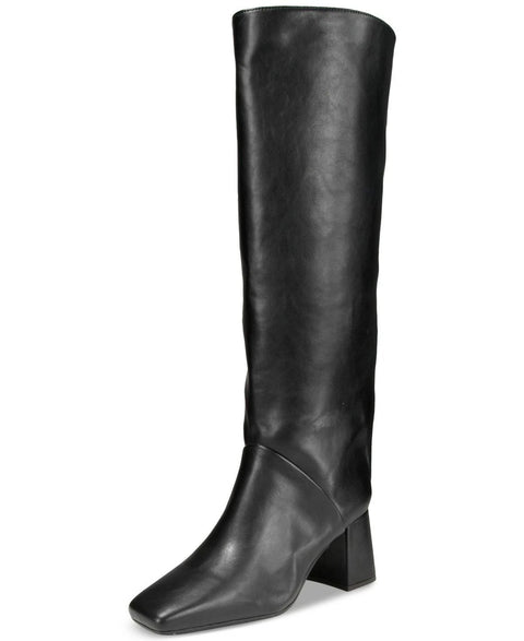 On 34th Women's Black Millerr Square-Toe Knee High Boots | On 34th In Lebanon