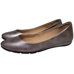 Sun + Stone Women's Dark Pewter Eliana Pointed-Toe Flats | Sun + Stone in Lebanon