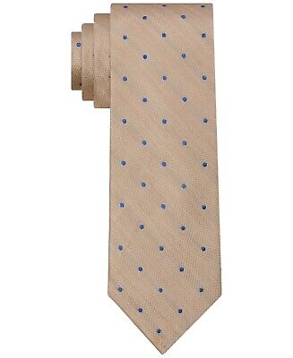 Tommy Hilfiger Men's Beige Linen Dot Tie ABL415