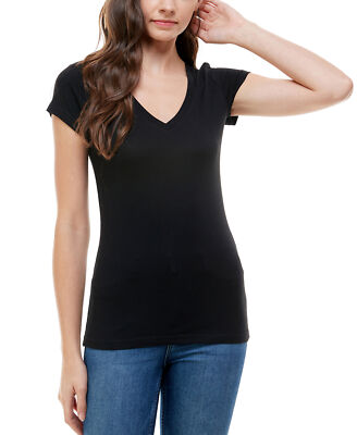 Aveto Women's Black V- Neck T-Shirt | Aveto In Lebanon