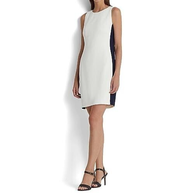 Lauren Ralph Lauren Women's White & Navy Dress ABF259