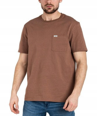 Wrangler Men's Brown 1 Pocket T-Shirt | Wrangler In Lebanon