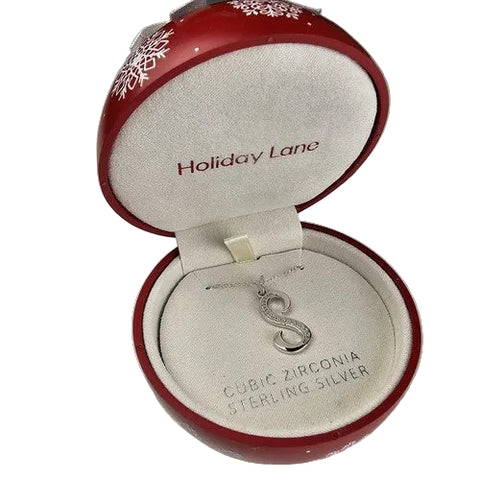 Holiday Lane Women’s Silver Cubic Pendant Necklace  | Holiday Lane  in Lebanon
