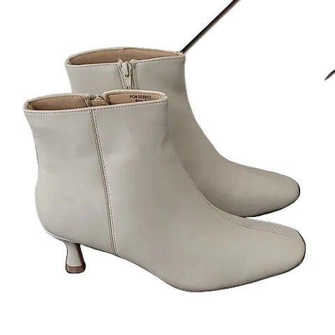 Journee Collection Women's Bone Kitten Heel Ankle Boots | Journee Collection in Lebanon