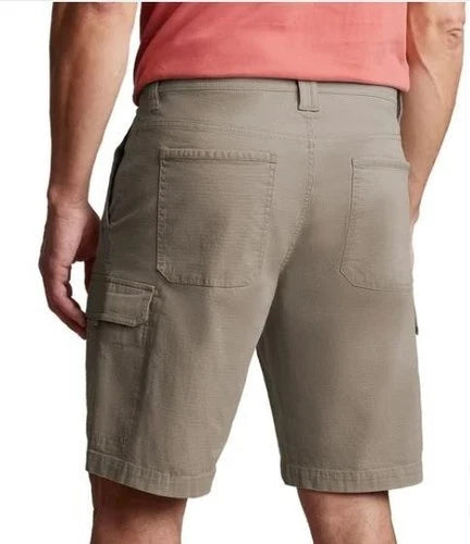 Copper and Oak Men's Khaki 40 Ripstop Security Pocket Flex Waist Stretch Cargo Shorts |Copper and Oak In Lebanon