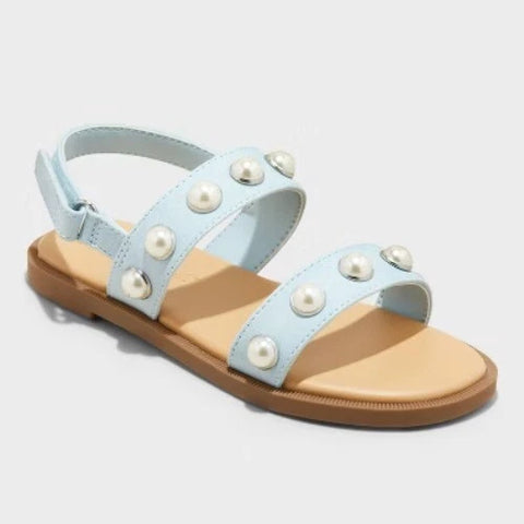 Cat & Jack Baby Girl's Light Blue Selene Pearl Sandals|Cat & Jack In Lebanon