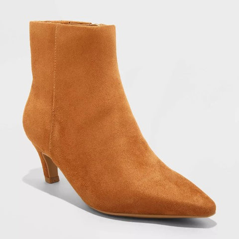 Universal Thread Women's Camel Taylor Kitten Heel Ankle Boots | Universal Thread In Lebanon